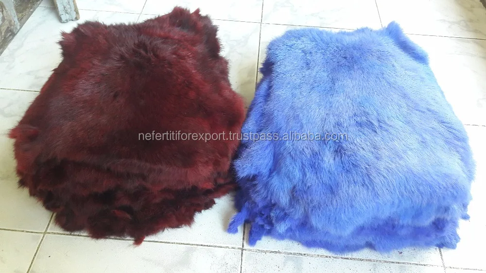 Dyed Rabbit Fur Pelt
