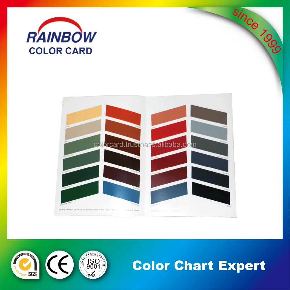 
Custom Top Color card For Roof Paint 