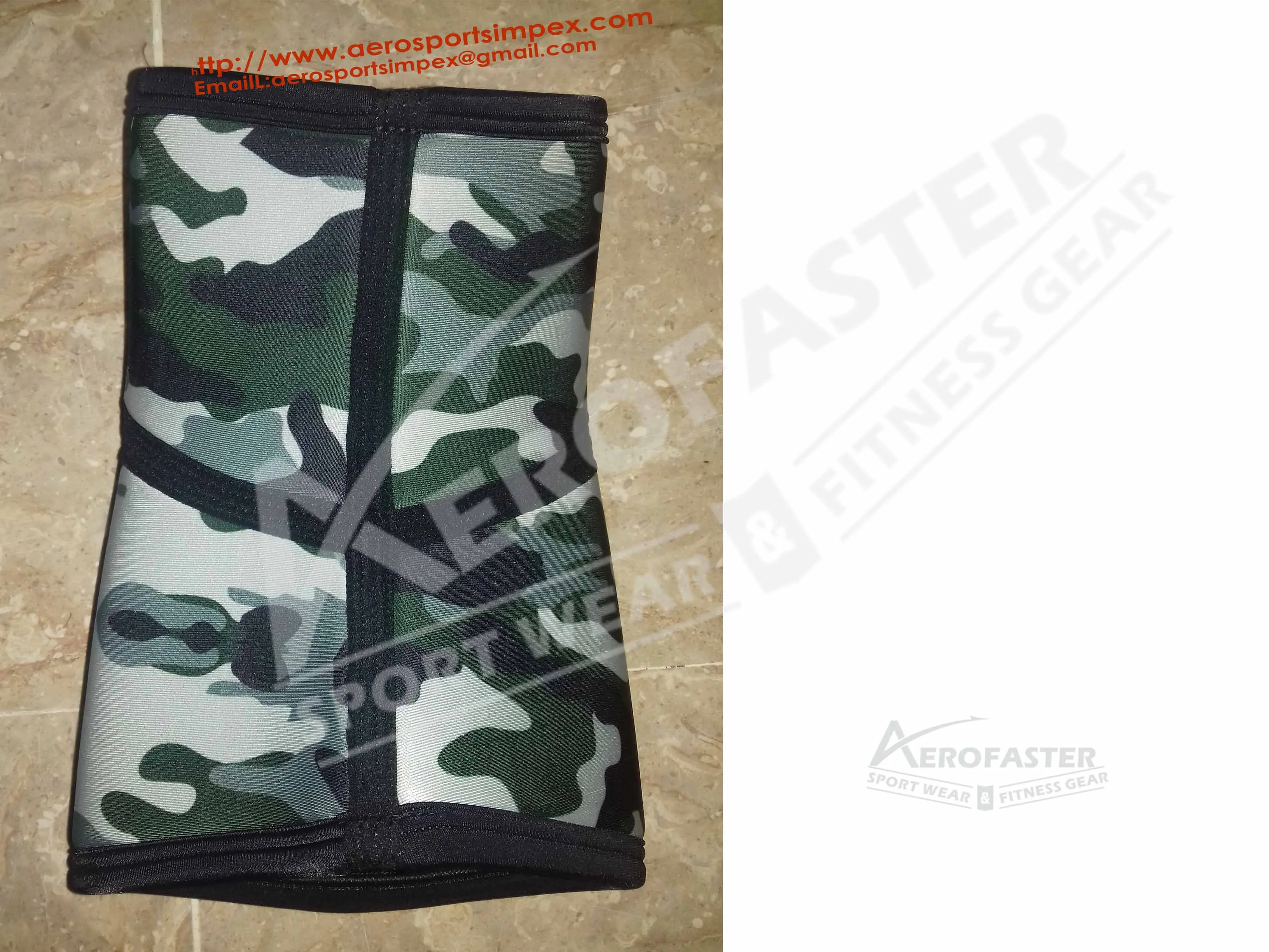  Камуфляжные зеленые неопреновые наколенники мощный подъемник бодибилдинг тренировки поддержка колена