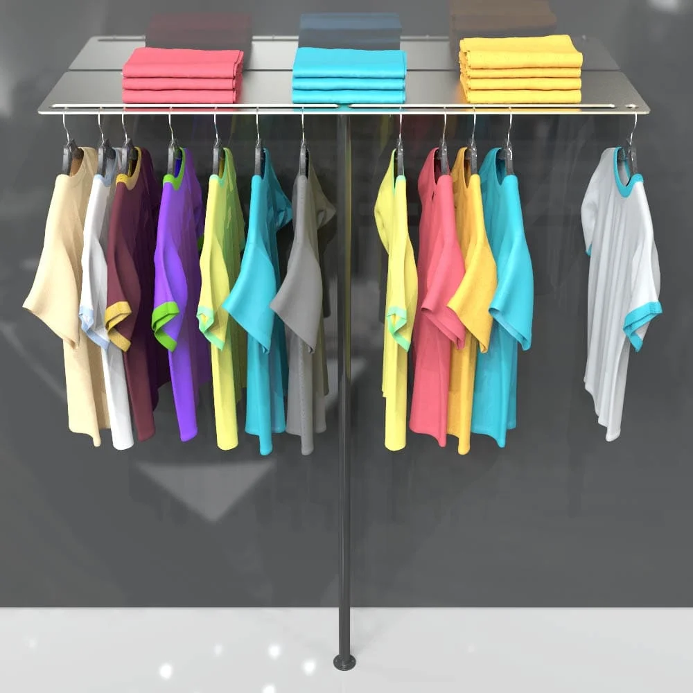 Clothing wall shelf display for retail shop 17
