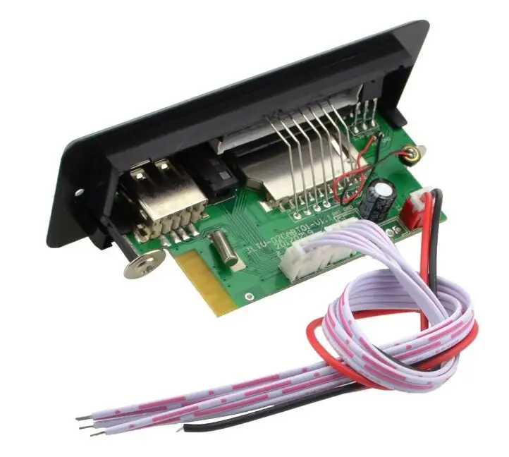 
Taidacent 5V 12V Car Hands-free FM Radio Stereo Decoding Module USB MP3 Decoder Board 