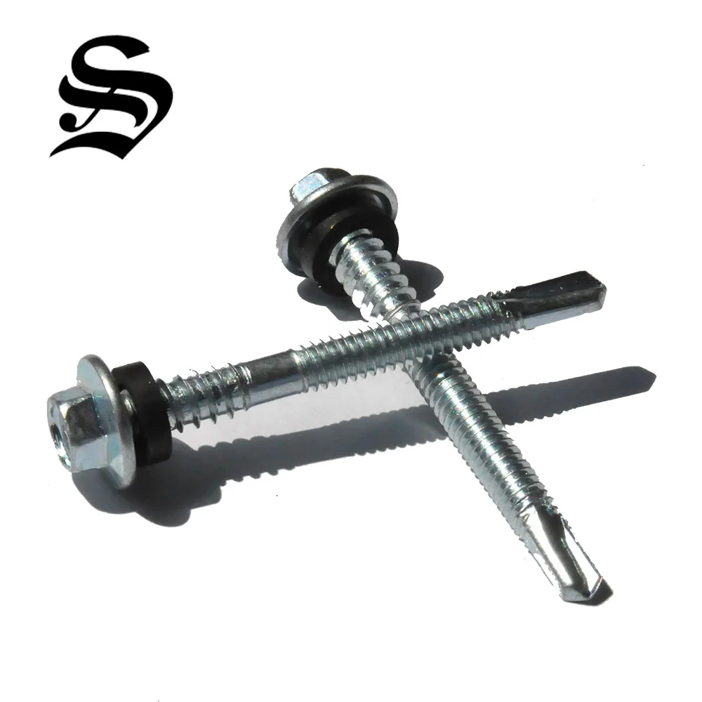 Сделано в Тайване, самосверливающийся Водонепроницаемый винт с резиновой шайбой