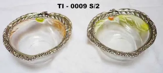 Set of 2 Customized Glass Bird Bowl for Tabletop Dinnerware and Serving