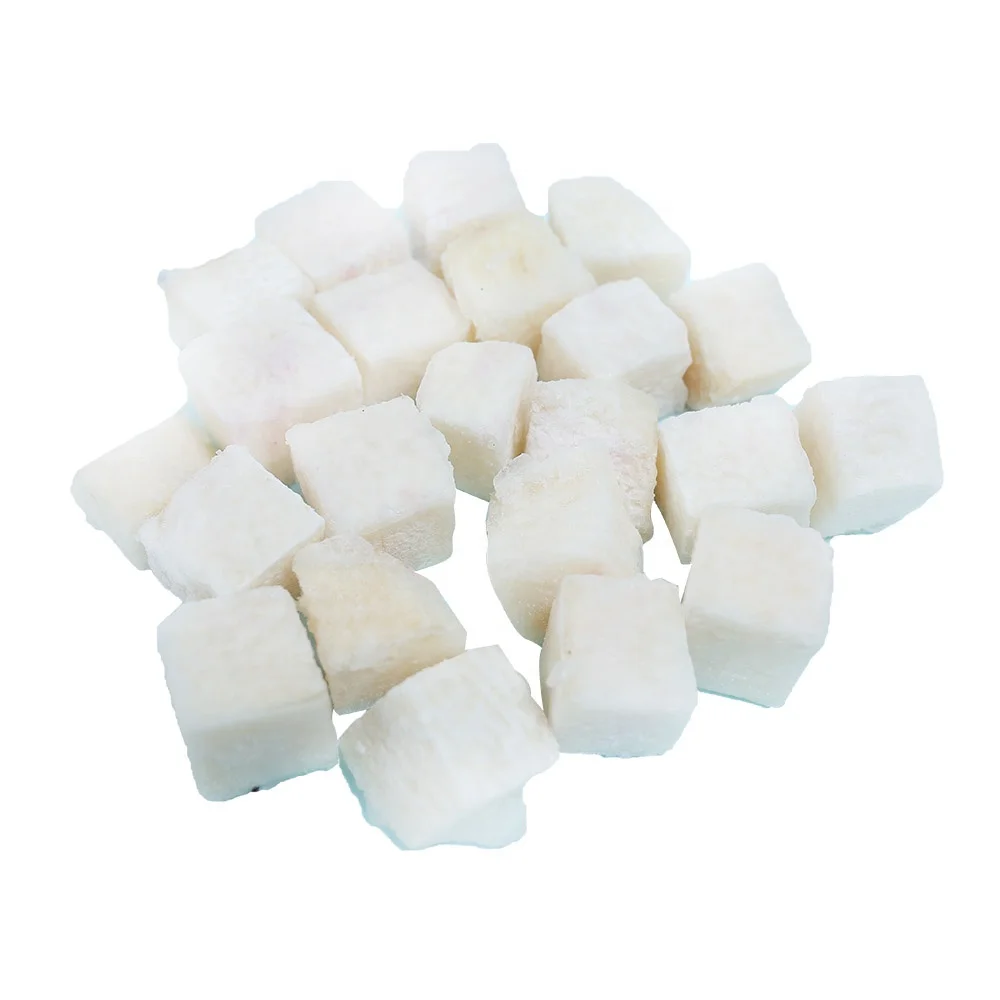 FROZEN WHITE YAM CHUNK/ DICE/ SLICE/ CUT/ PUREE/ STRIPS ORIGIN VIETNAM TO EXPORT / Trozo de name blanco congelado