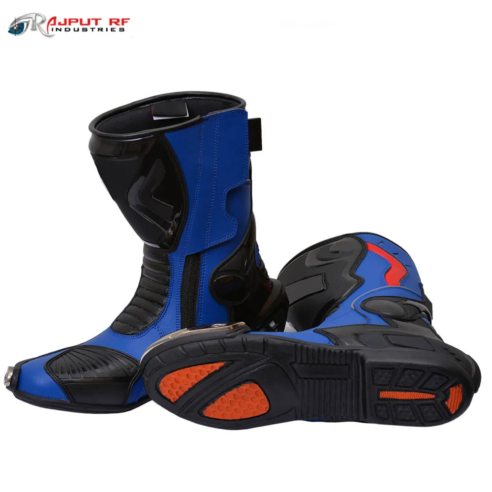 Хорошее качество 100% Кожаная Мотоциклетная обувь