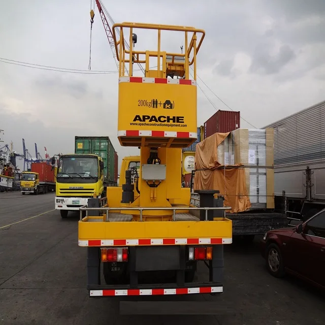 
Truck Mounted Aerial Platforms Manlift Cherry Picker With Lifting Boom Vehicle 