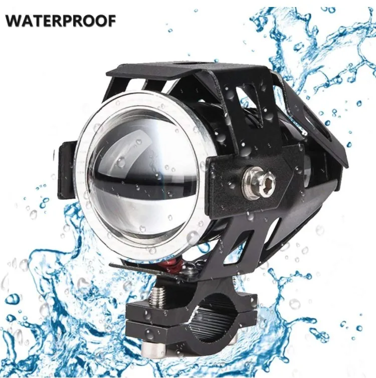 10W 12V-80V U7 фара мотоцикла мотоцикл 3000LM двигателя прожектор лампы led дальнего света Противотуманные фары Дневные Фары точечные головной свет