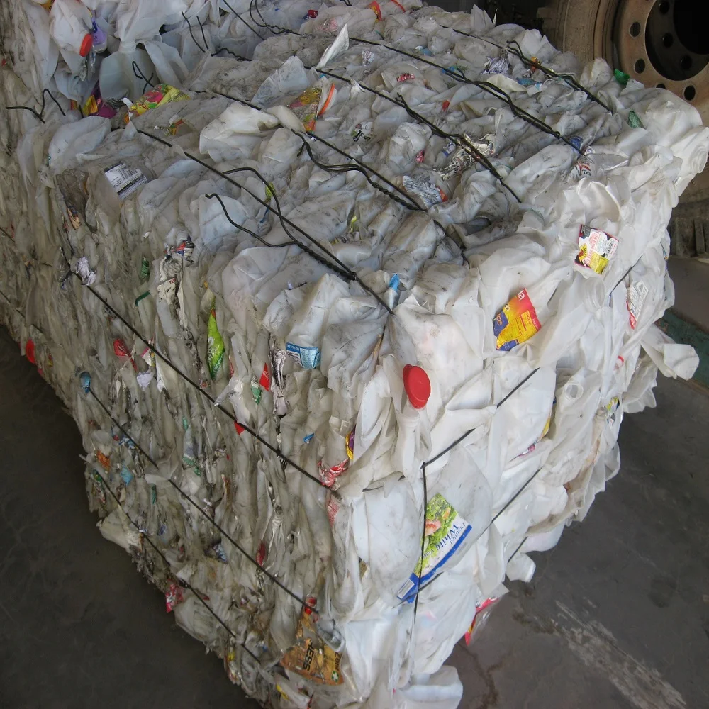 HDPE milk bottle scrap