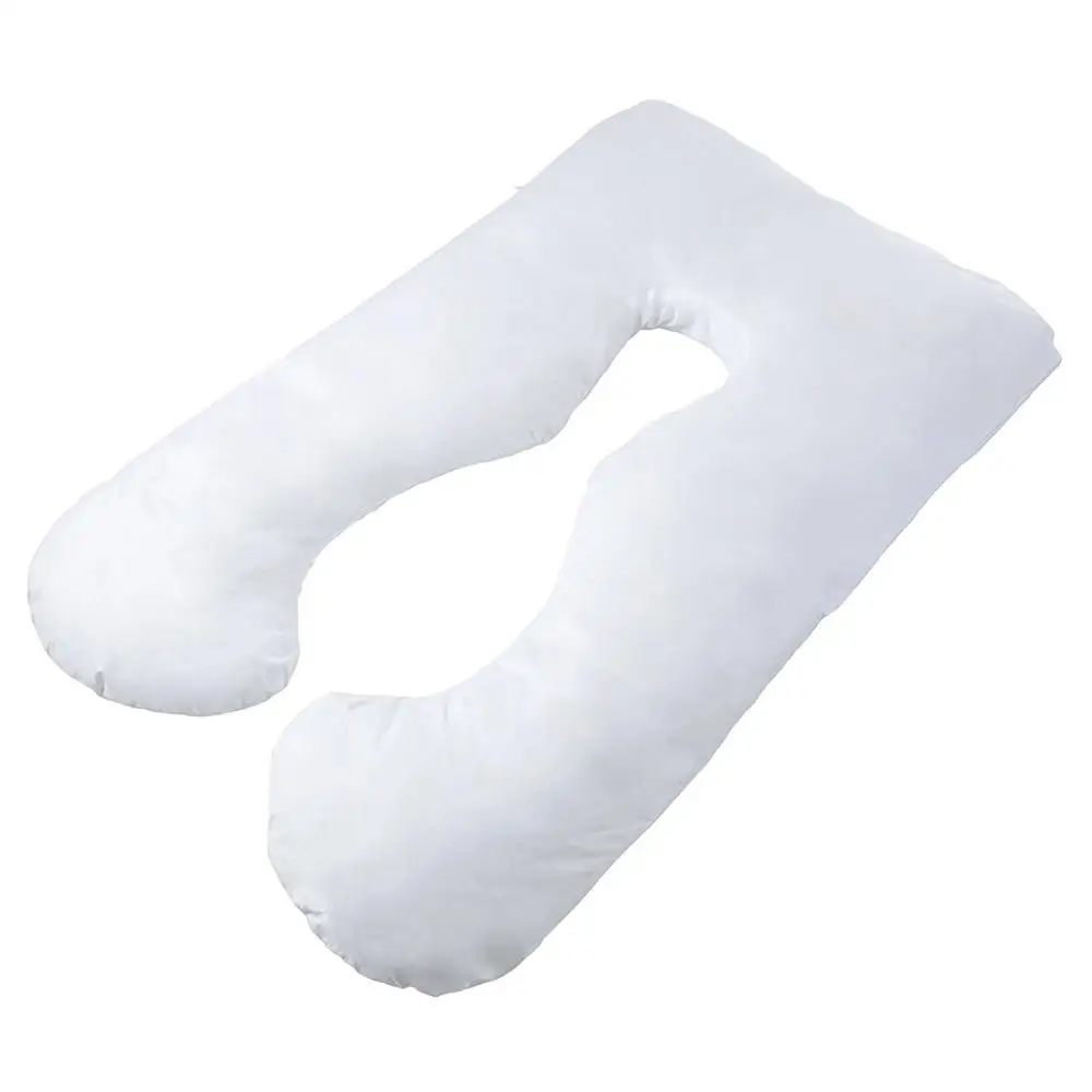 U Shape Polyester Stuffing Microfiber/Cotton Cover Full Body Pregnancy Pillow, Maternity Pillow, Pillow For Pregnant Women