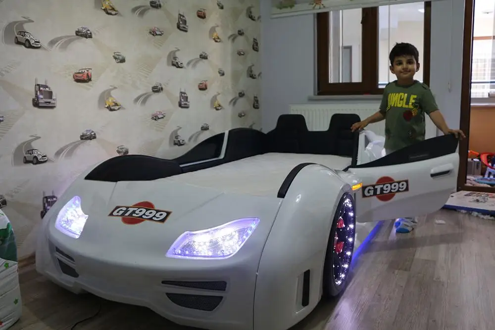 GT999 Car Bed with Leather seat + Opening doors - SUPERCARBEDS