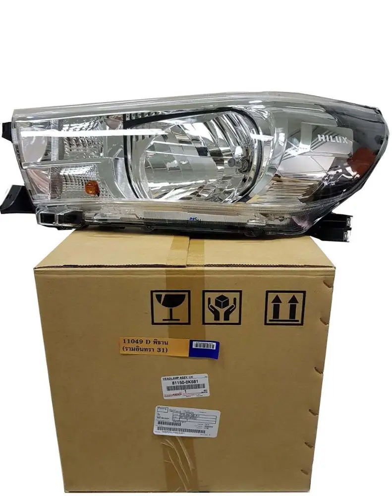 TOYOTA , HEADLAMP ASSY, LH for TOYOTA HILUX REVO 2015 Toyota genuine part number (81150-0K681)