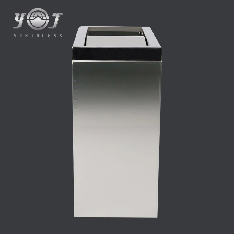 Household Stainless Steel Covers Garbage Trash Bin Stand