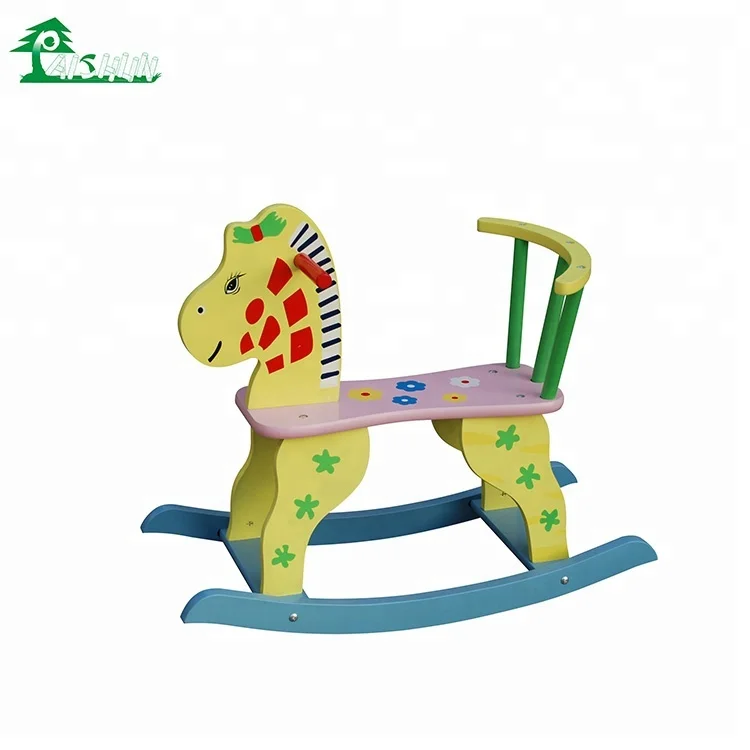 
Wholesale China Children Toy Wooden Cheap Kids Safety Rocking Horse 