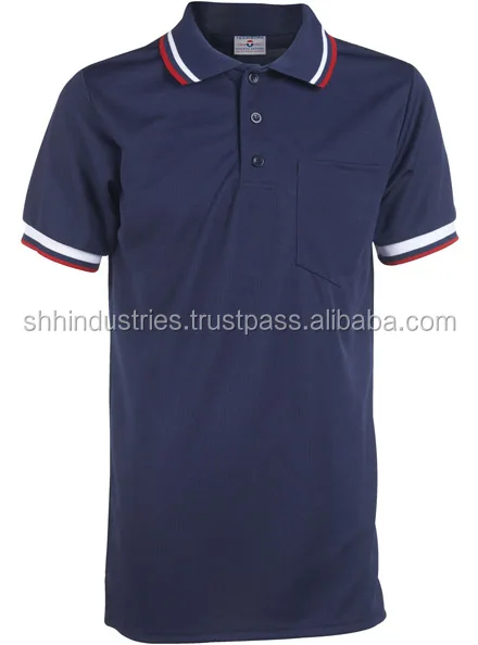 Adult Pro Style Umpire Shirt  baseball umpire shirts short sleeve blue with knitted calor customized logo  161166