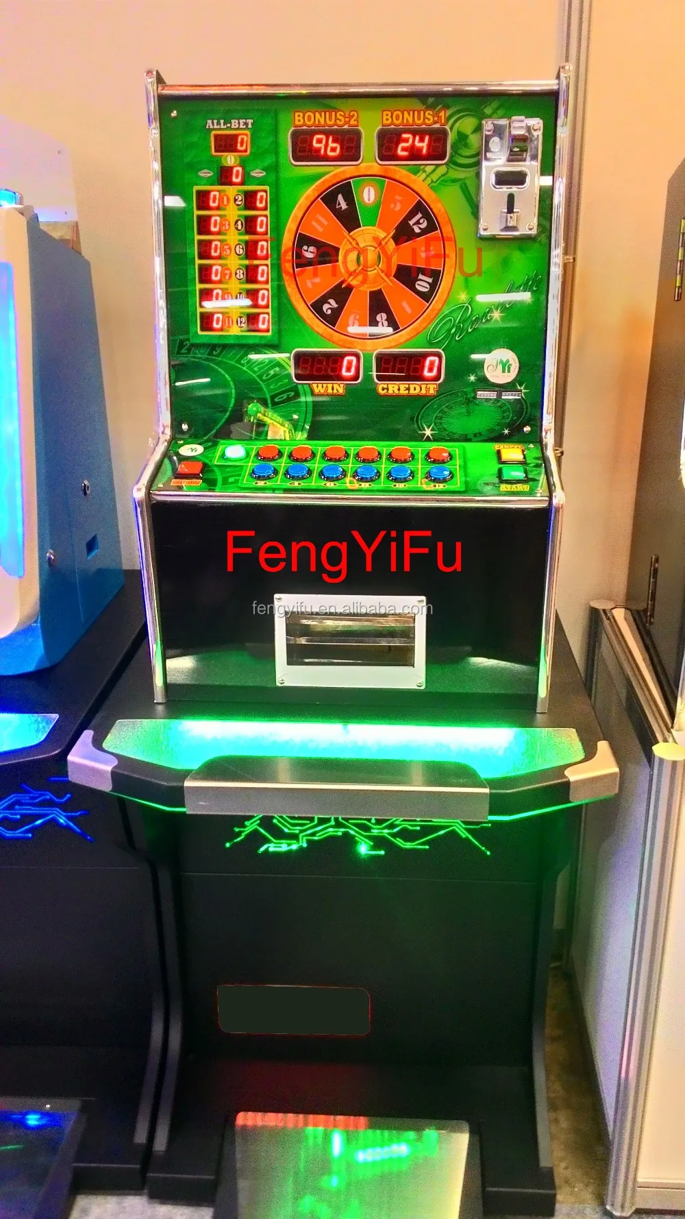 Mini Coin Operated Bergmann Roulette Machine / Roulette Game / Roulette Slot Machine