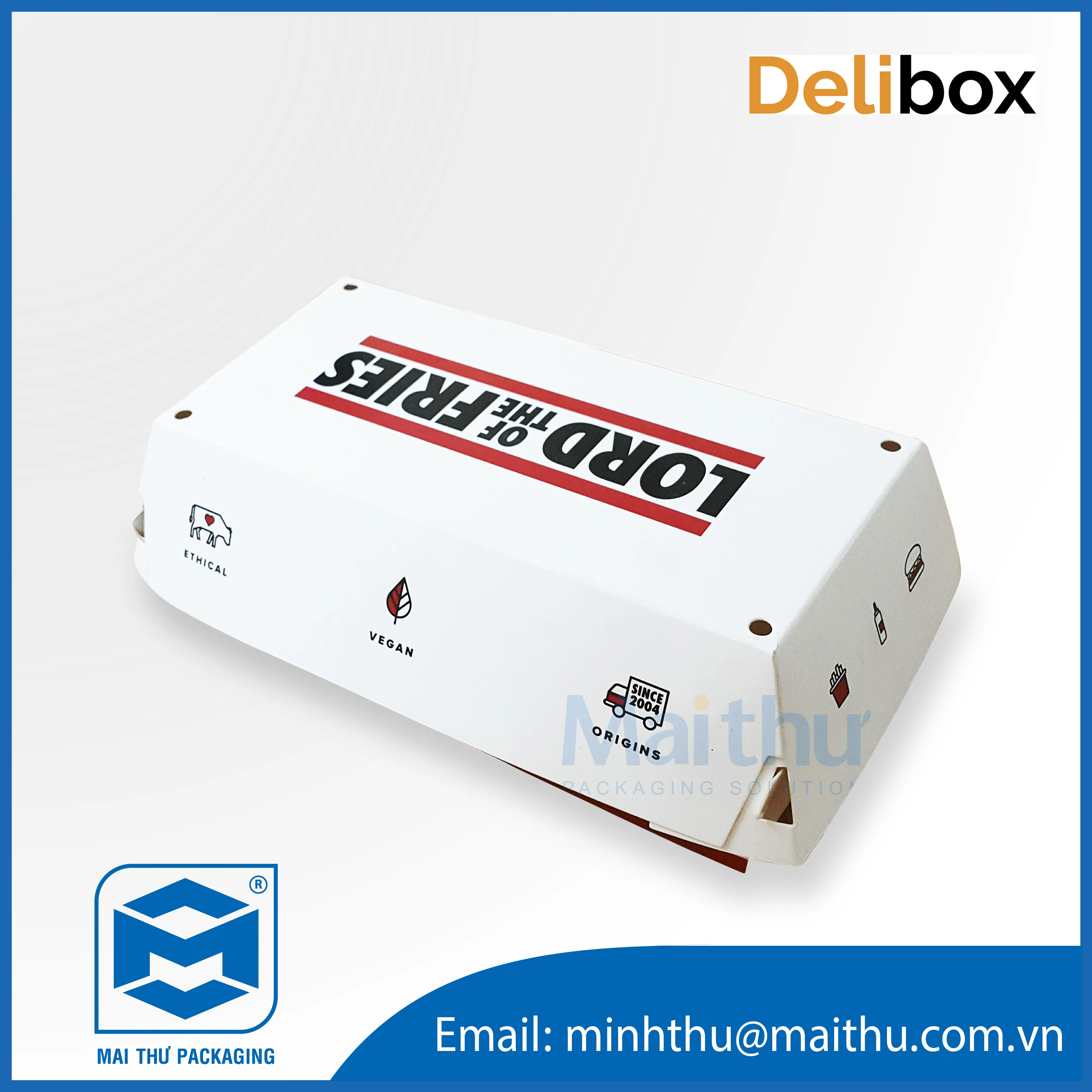 Disposable Take Away Kraft Paper Food Container