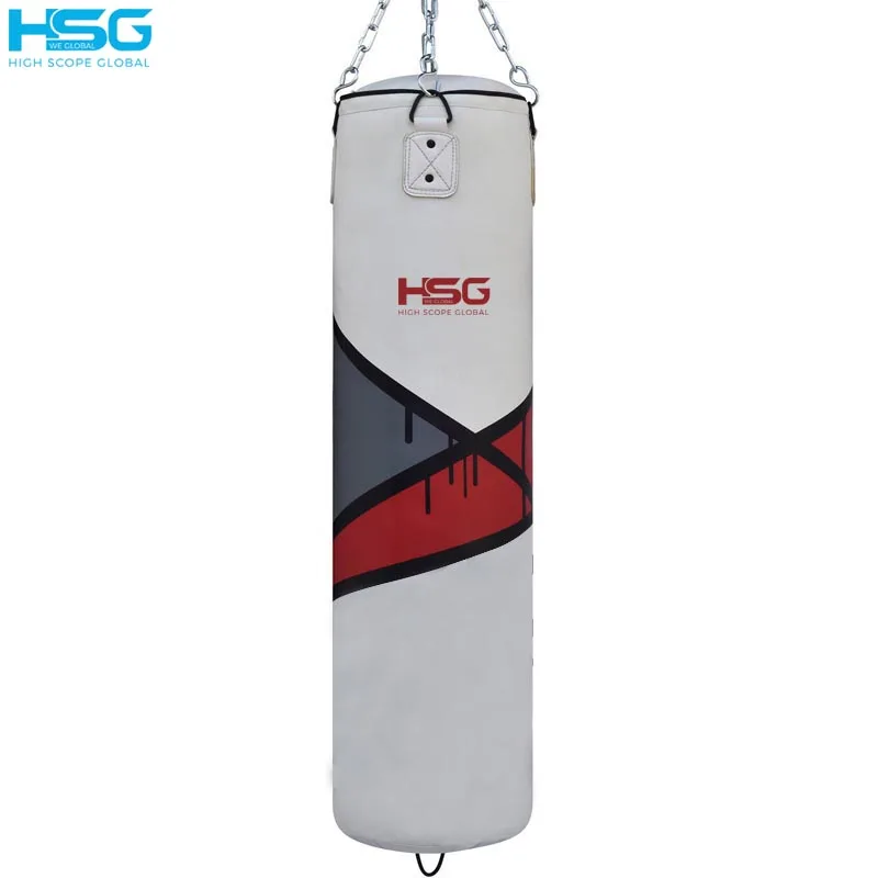 Custom Boxing Punching Bags Muay Thai Heavy Leather MMA KickBoxing Martial arts Gym Training Bags
