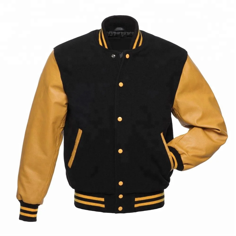 Premium quality earsity jacke  letterman baseball jacket made with melton wool & cowhide leather sleeves with design logo