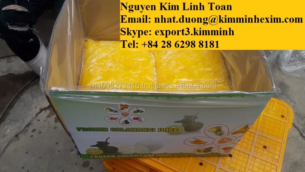 Органическое пюре Calamansi сладкий вкус IQF замороженные цельные фрукты шаблон для сохранения воды оптом