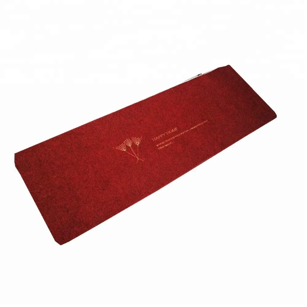 Лучшее качество красный Вышивка Противоскользящий дверной коврик для гостиной ванной комнаты 40*60 см