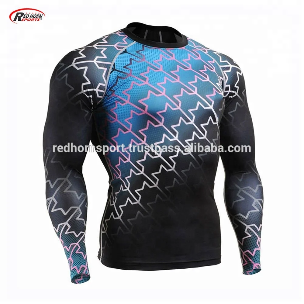 MMA Rash Guard and Shorts Set with Custom Design by Red Horn Sports