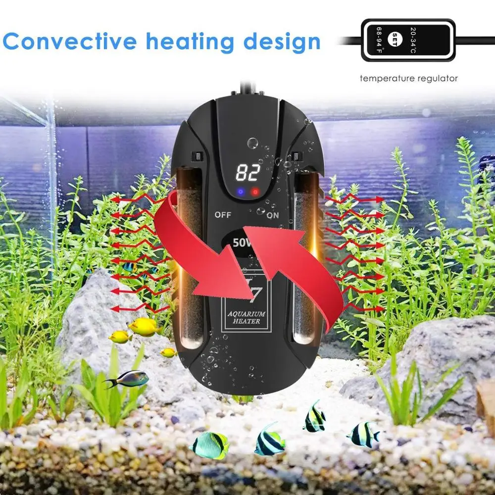 China factory Sea Billion aquarium temperature control submerged fish tank heater wholesale