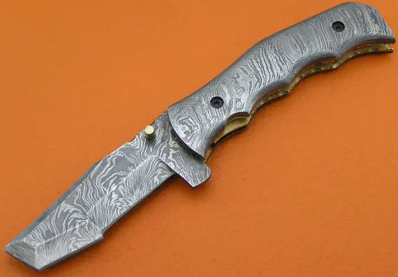 Custom folding knife survival knife