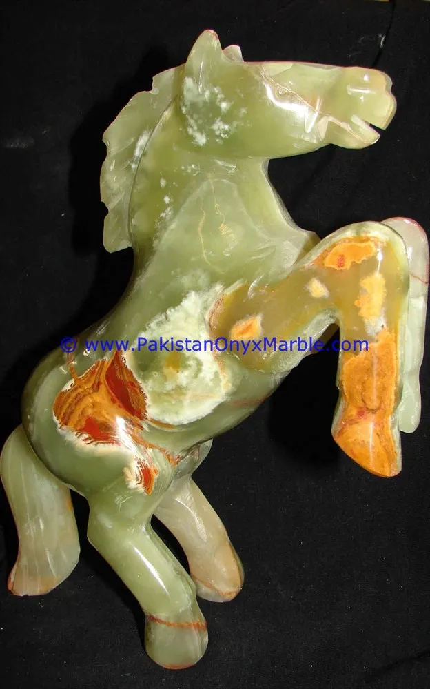 White Onyx Marble Horse manufacturer and exporter from Pakistan