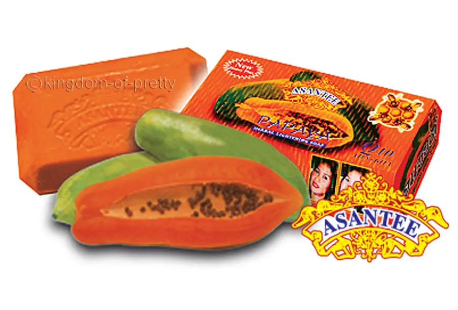 Papaya Honey Soap Skin Lightening AHA BHA Collagen Anti Acne Herbal