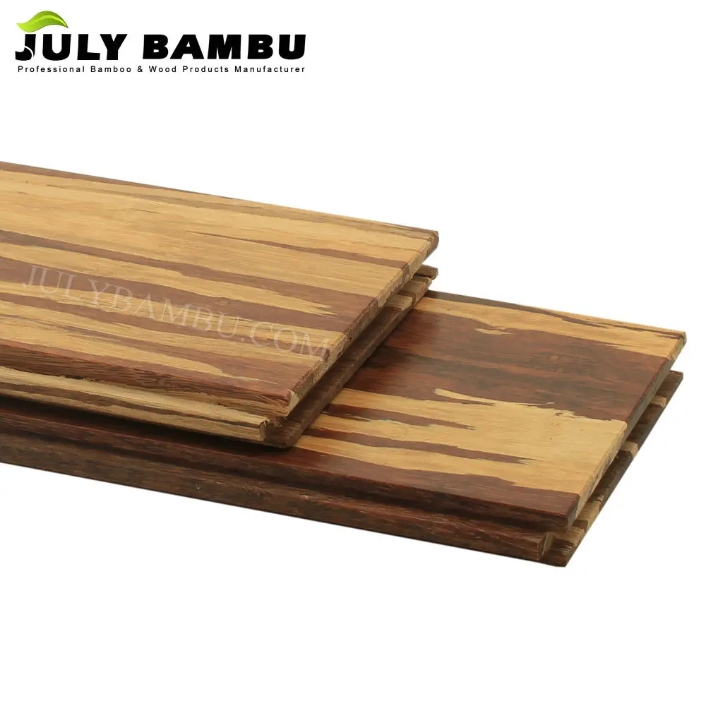 Hangzhou Tiger Stripe Strand Woven Bamboo Flooring Indoor Tiger Wood Bamboo Flooring