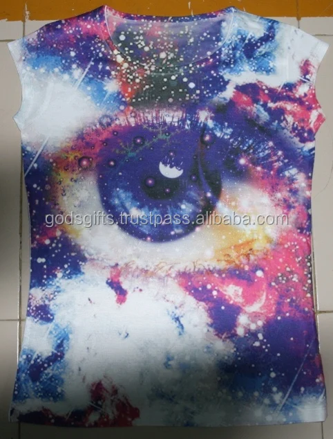 online shopping direct factory sale women t-shirt Oem Design sublimated Womens 3d Tshirt 3d printed spun polyester t-shirt