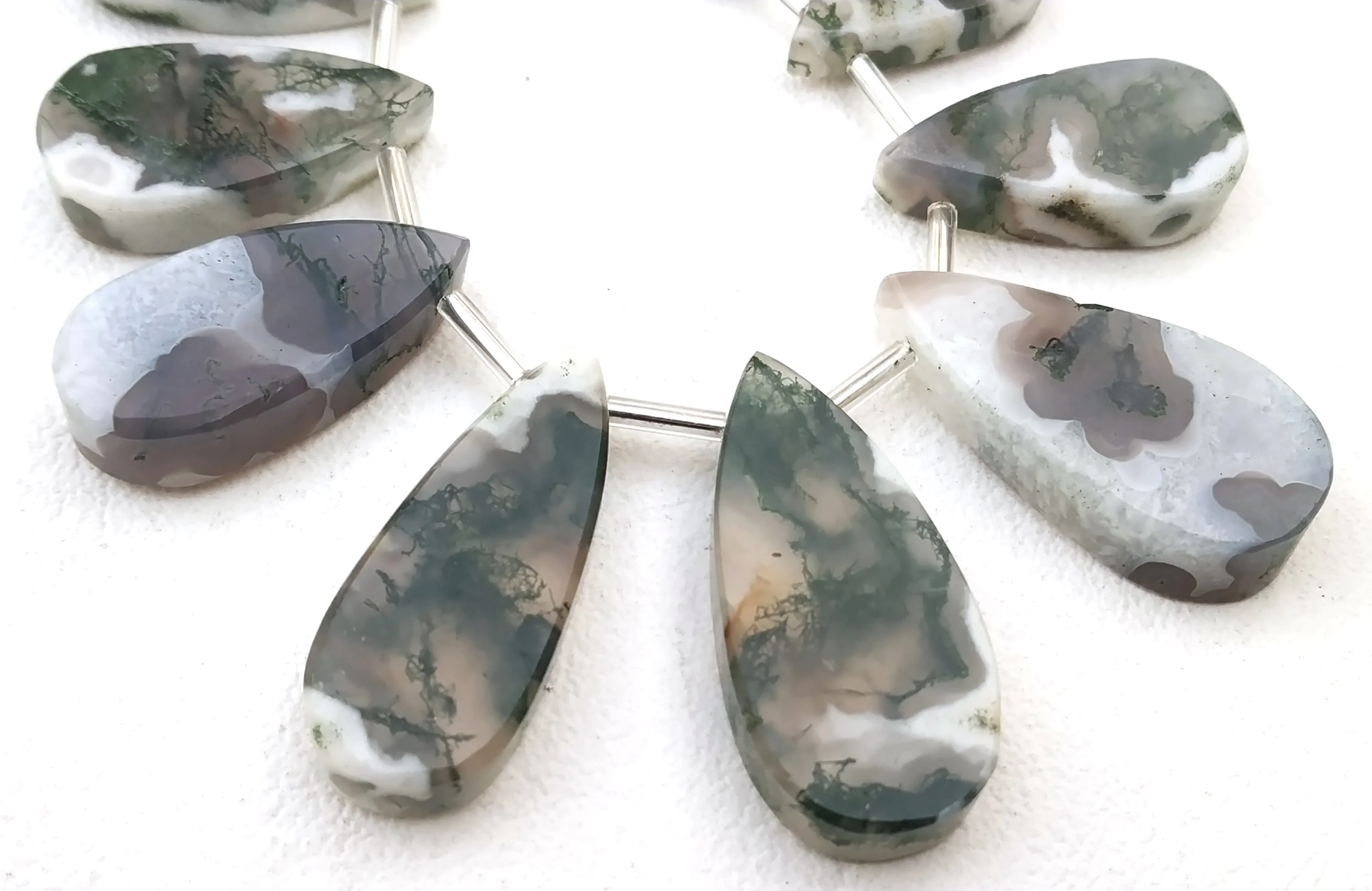 Natural Solar Quartz Gemstone Smooth Pear Shape Briolette Beads Healing Crystal Stone Making Jewelry Beads