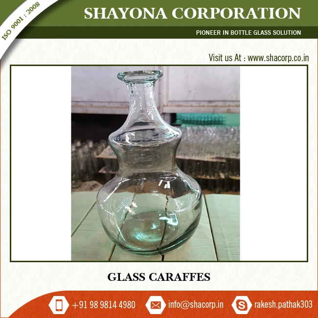 Different Size and Pattern Glass Decanter Caraffe