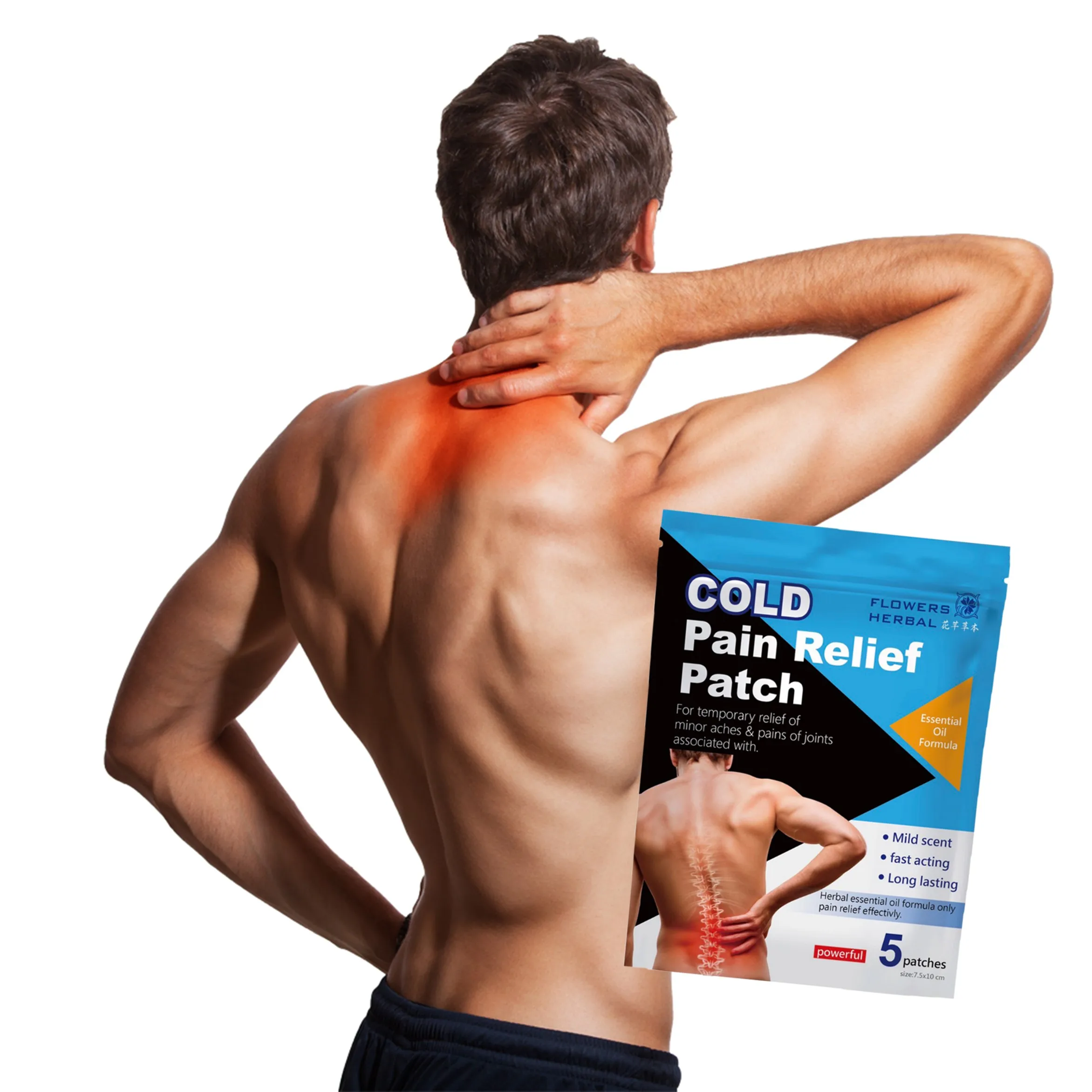 Custom back herbal enstrual heat pain relief patch
