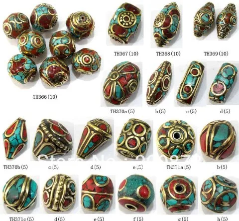 Bone, shell & Metal Jewelry Beads