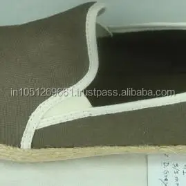 Прямая Заводская цена эспадрильи парусиновая обувь модная однотонная женская одежда Плоская производитель в Индии