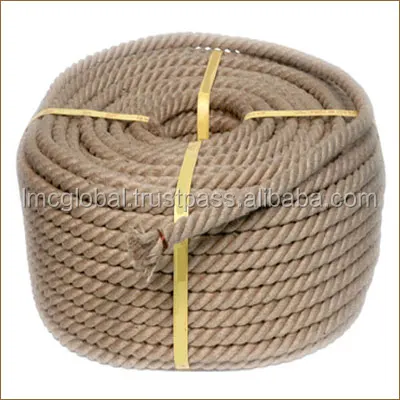 3 Strands Twisted Jute Rope, Jute Twine for 4 mm - 50 mm.