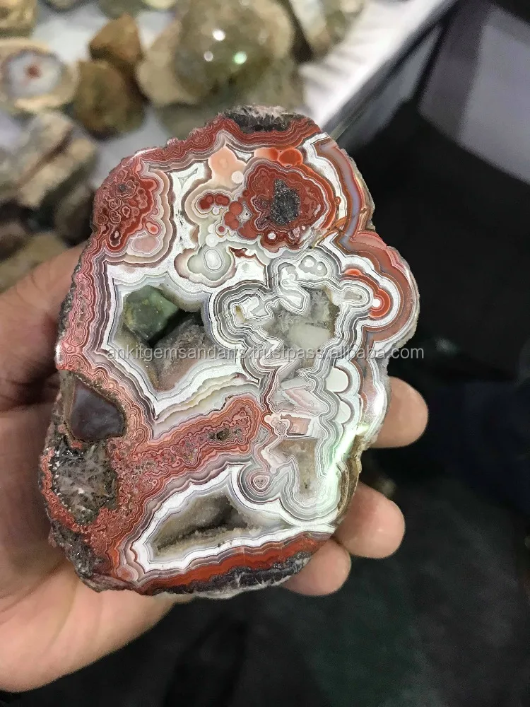 Natural Crazy lace agate rough stones