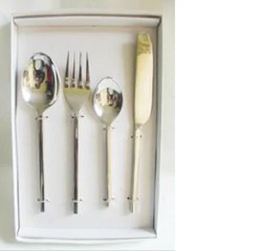cutlery set of 4 spoon knife fork and baby spoon for home hotel and wedding parties