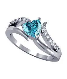 Genuine London Blue Topaz Ring Sterling Silver Topaz Wedding Engagement Ring High Quality Ring Best price In India