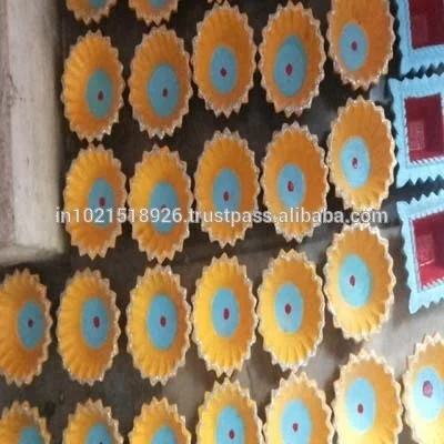 
earthen pot diya for decoration 