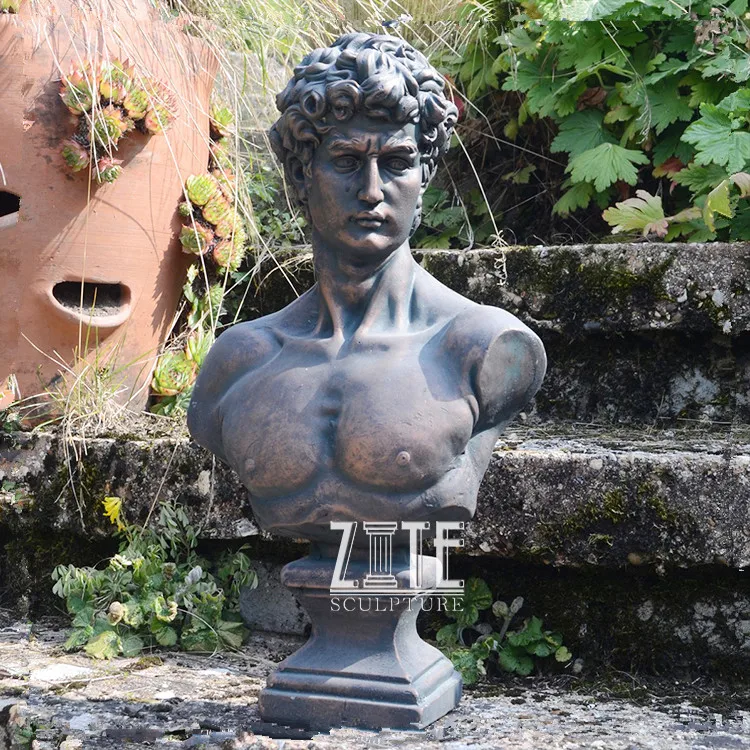 Classic Design Bronze Hercules David Bust Statue