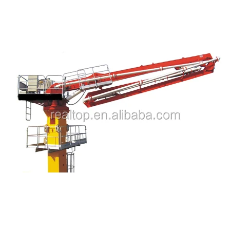 28m radius Inner climbing concrete placing boom, concrete boom placer