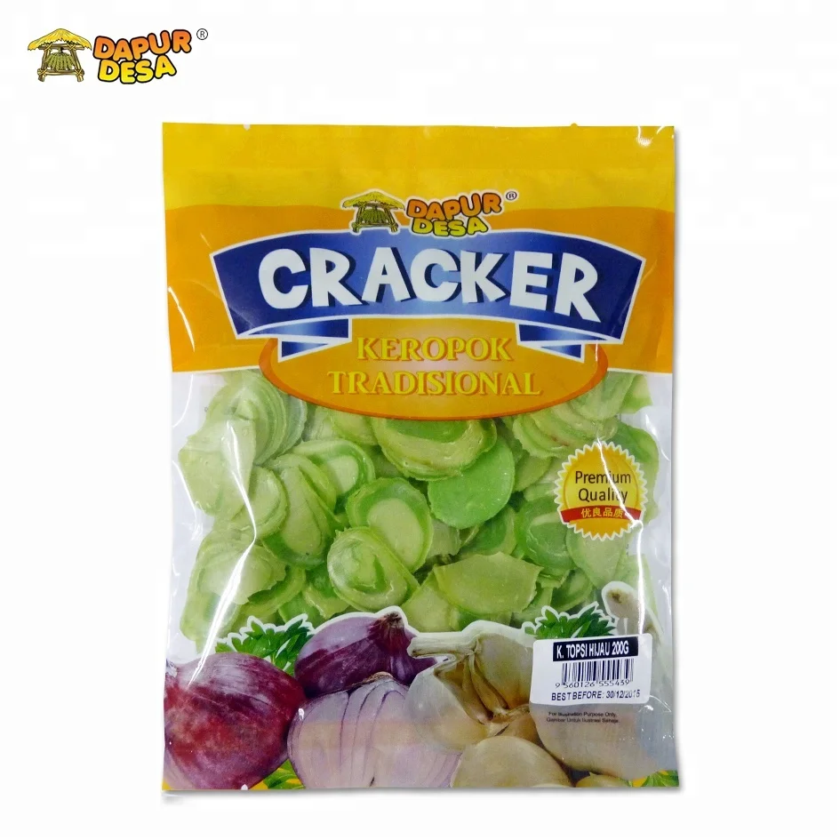 200g Dapur Desa Indonesia Green Topsi Traditional Raw Cracker / Cook to eat cracker