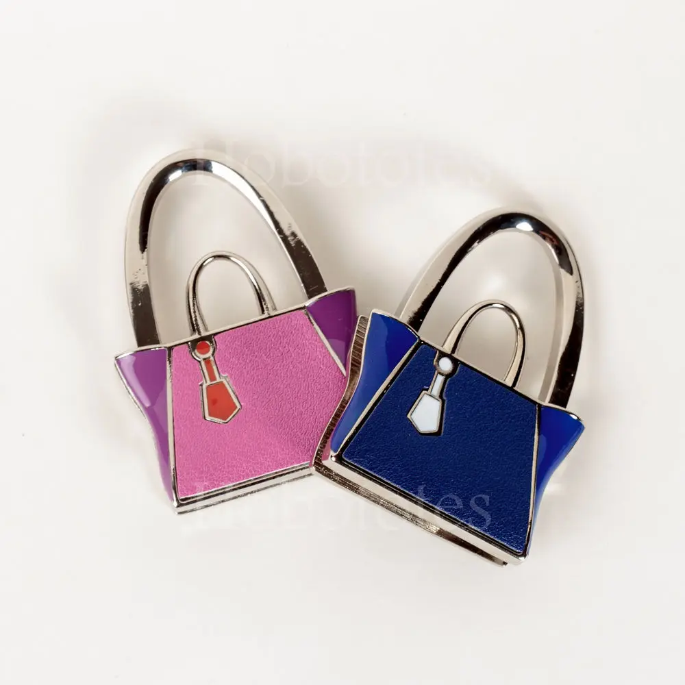 Cute table top metal purse hanger for promotion