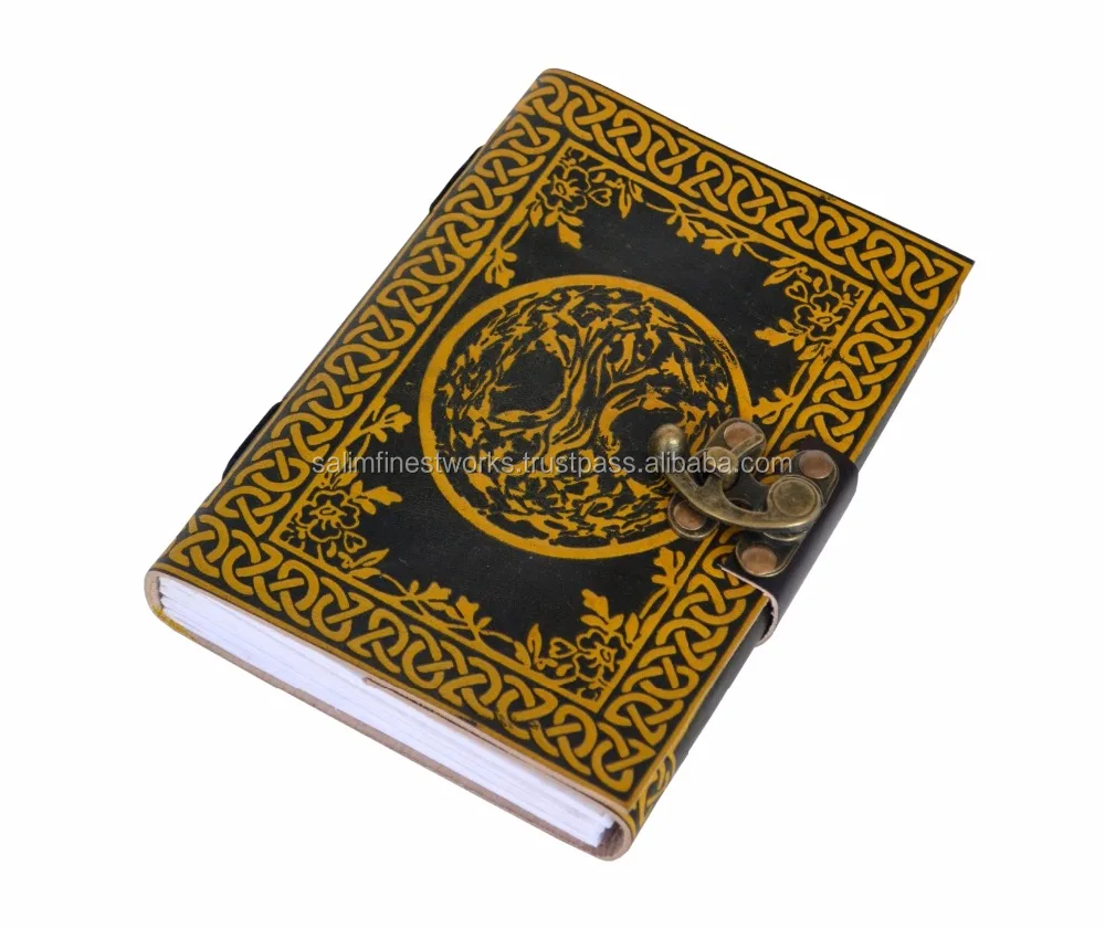 Celtic TREE of LIFE Handmade Leather Pagan Wicca Journal Diary Book of Shadows Wholesaler India