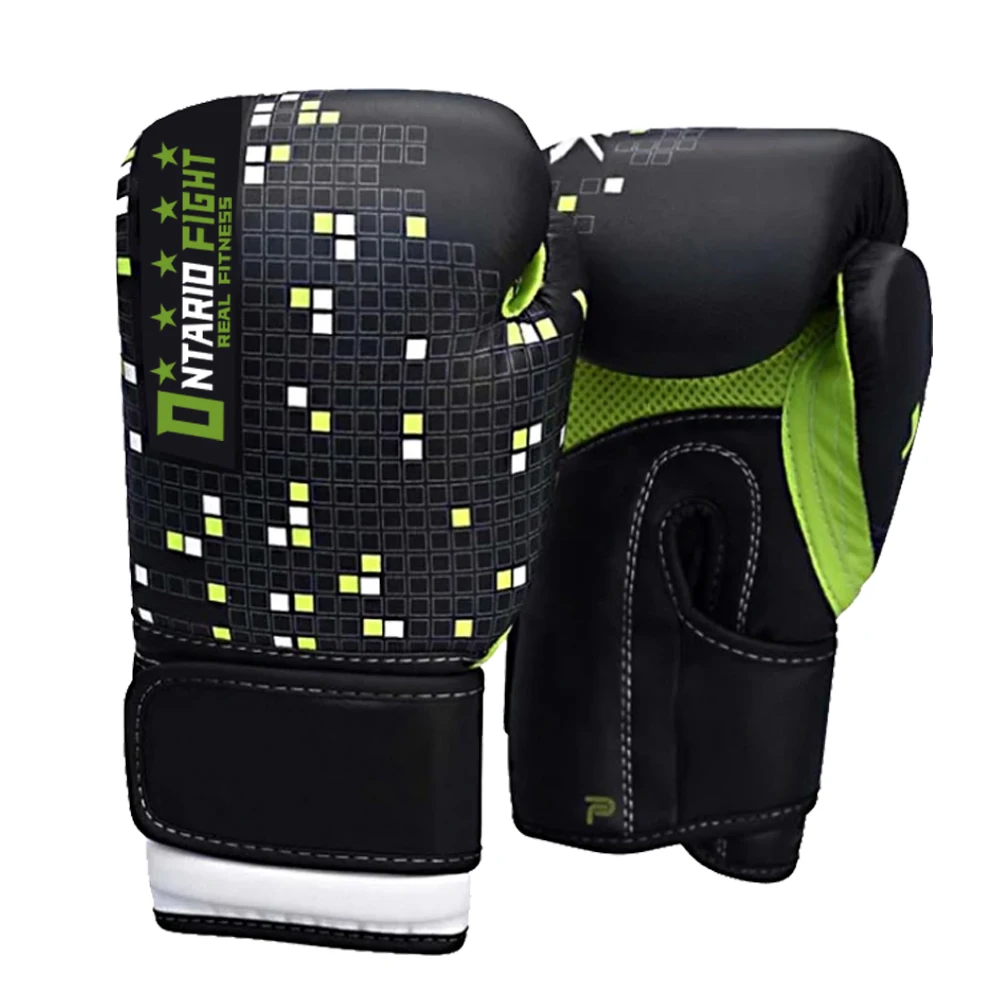 women High Quality Custom Logo Pu Leather Muay Thai Fight Workout Boxing Gloves leather boxing gloves/Custom logo boxing gloves