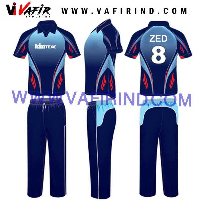 Digital Print Sport Cricket Jersey trouser Uniform Mens New Design Cheap Custom cricket uniform