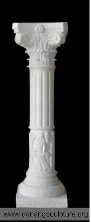 Натуральный камень красный гранит римская колонна столб DSF-TRU031