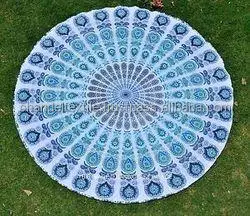Indian mandala Round ethnic decorative Hippie Beach Throw picnic Towel Gypsy Yoga Tapestry Mandala Wall Hanging art